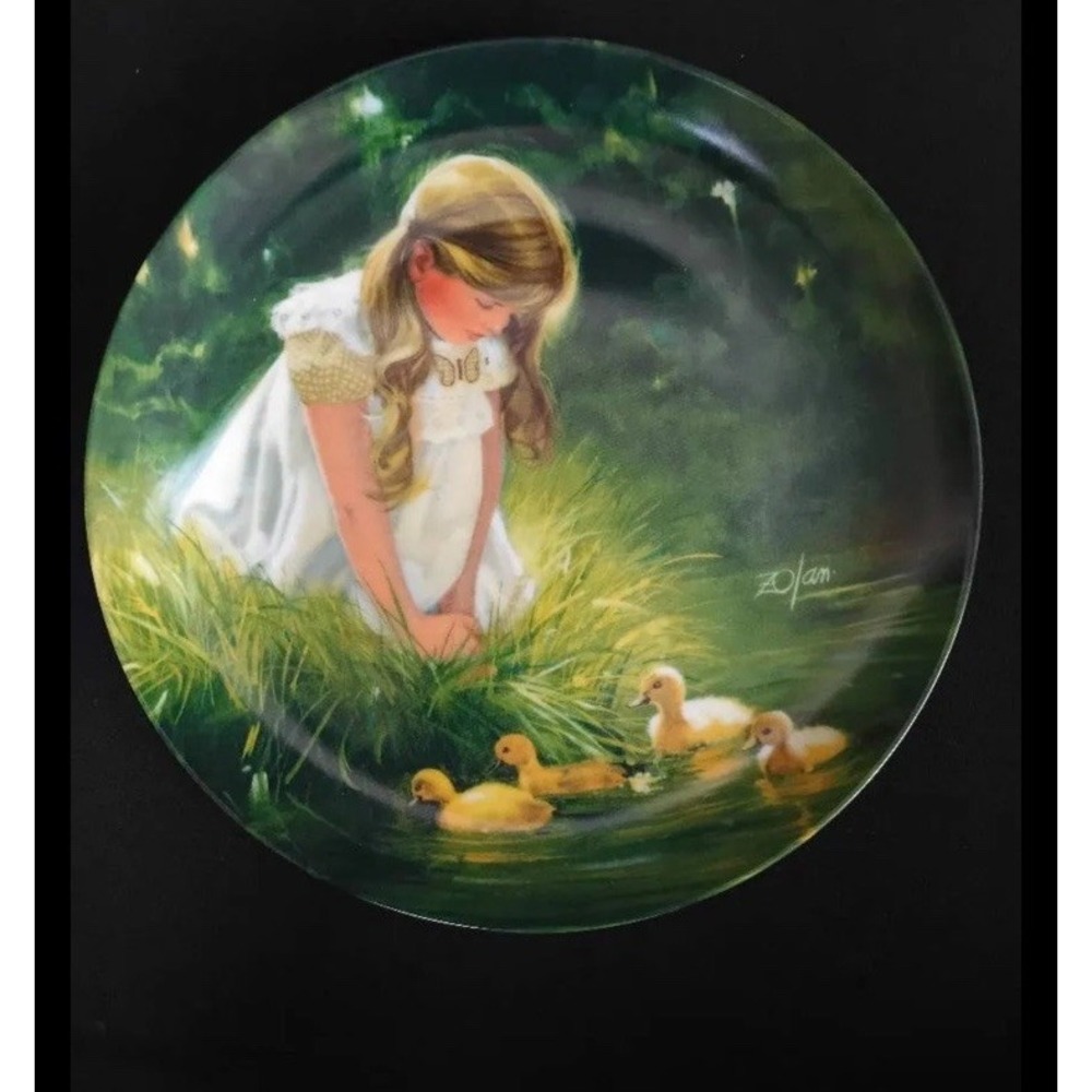 Collectible Plate Golden Moment 1984 D. Zolan VINTAGE 2nd Plate